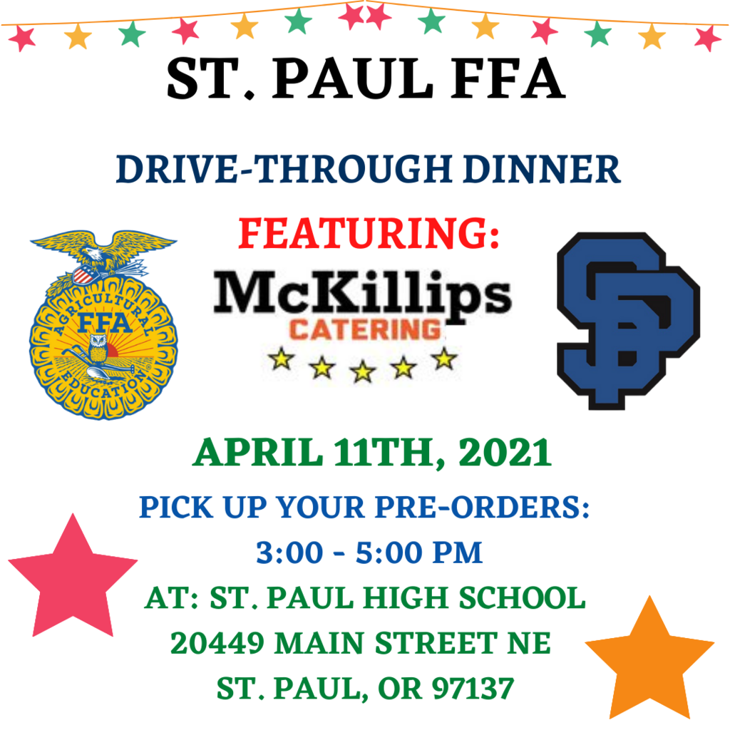 FFA Dinner pickup