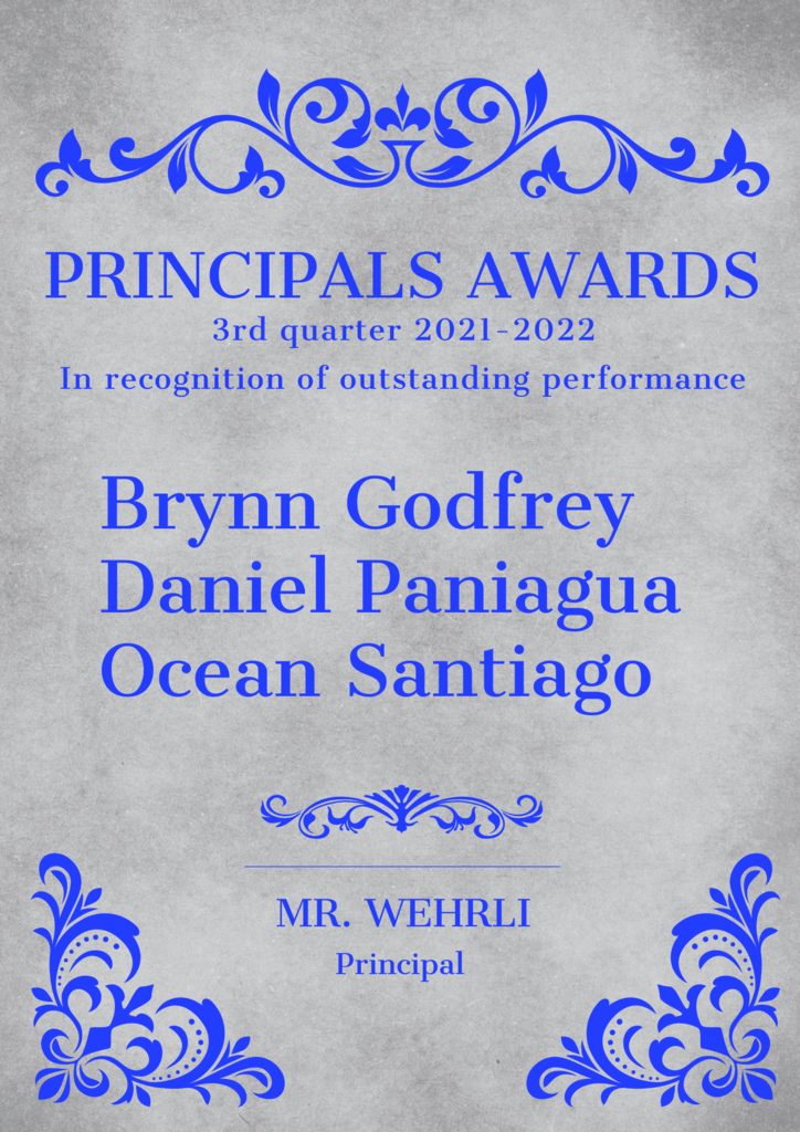 Principals Awards